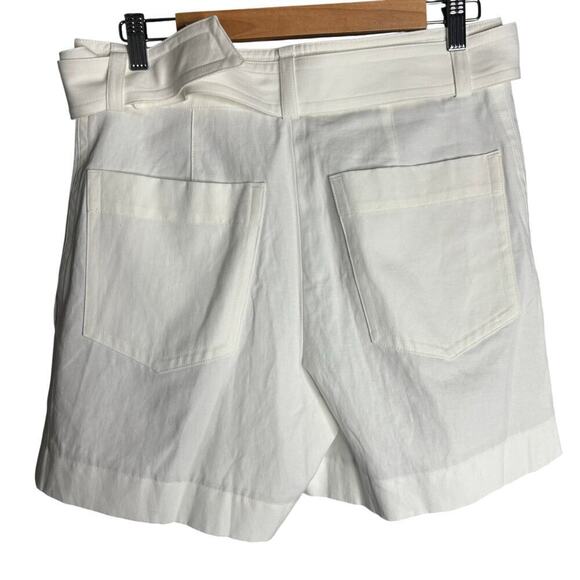 Vince Belted Twill Short Optic White Size 8 - Picture 8 of 10